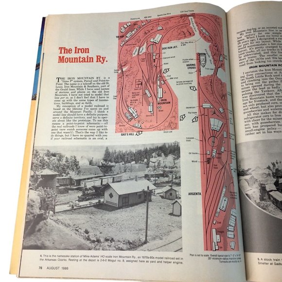 Model Railroad Magazine August 1986 Los Angeles Subdivision Vintage u - Picture 5 of 12